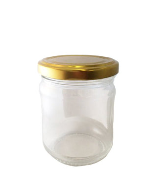 212ml clear glass jar with 63mm twist off neck finish