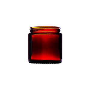 120ml Bernsteinfarbener Glas-Squat-Behälter